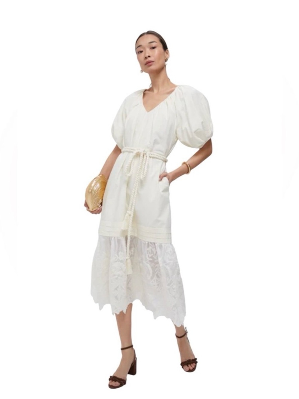 Tuckernuck x Studio McGee Exclusive Cream Cotton Lace Juniper Dress - Picture 5 of 8